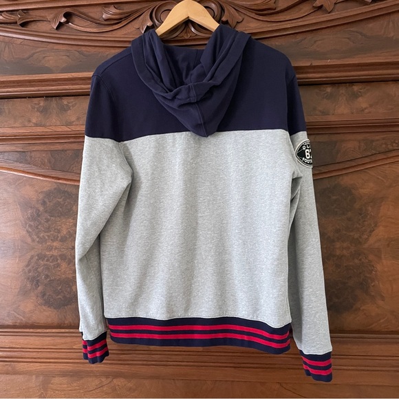 Polo Ralph Lauren Big Pony Navy & Grey Full Zip Hoodie Sweatshirt XL/TG 18-20 - Picture 10 of 15